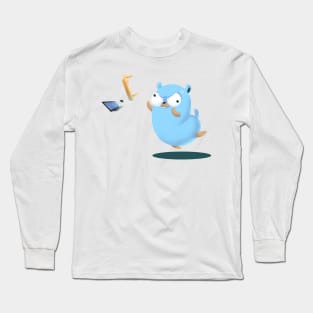 Golang Gopher Go Rage Long Sleeve T-Shirt